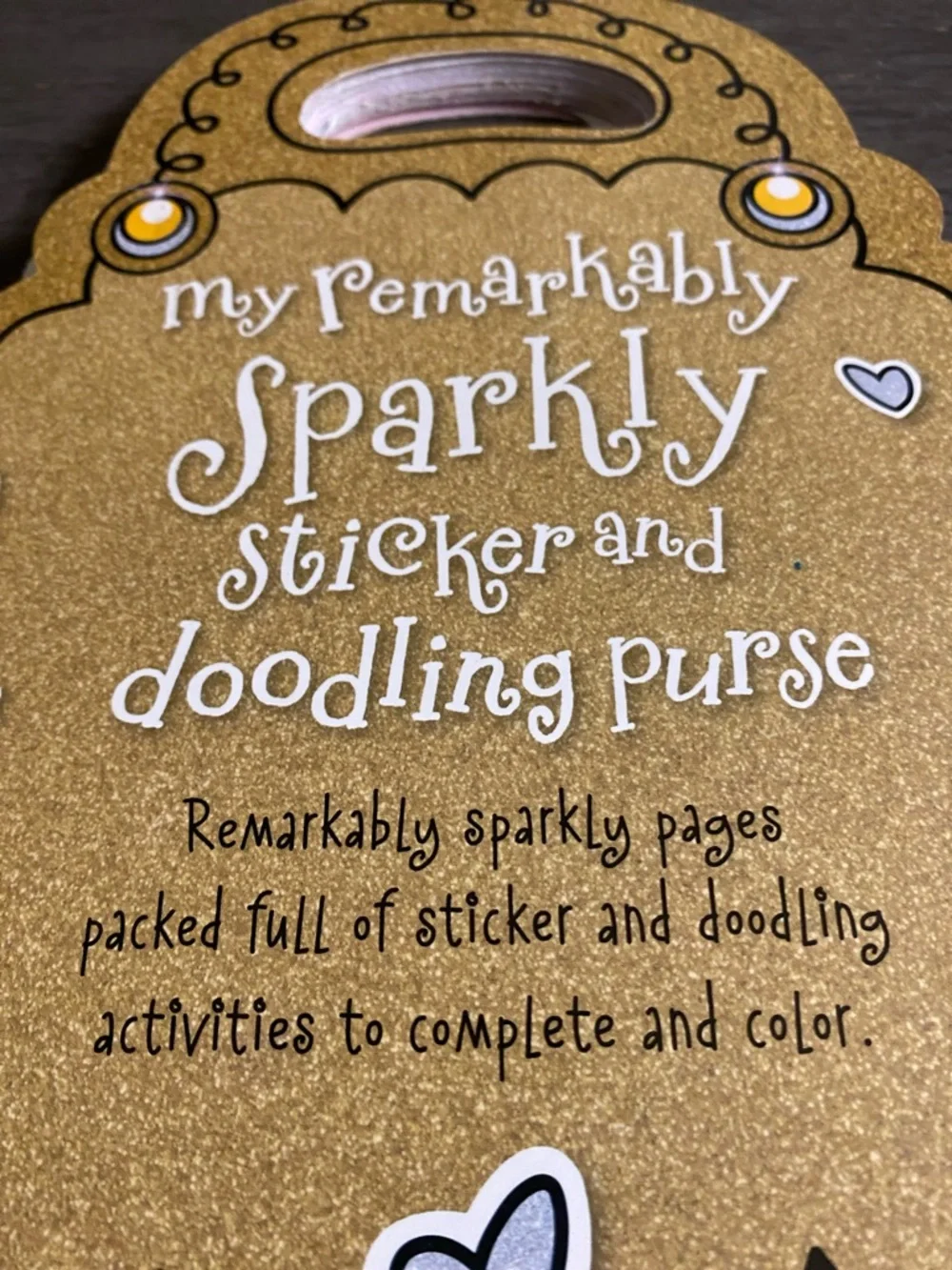 Sparkly Sticker and Doodling Purse Coloring Book.